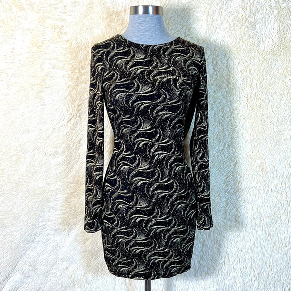 privy Dresses & Skirts - Privy Long Sleeve Ruched Backless bodycon mini dress